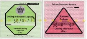 licences -pink and green