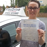 Ashley Miller passed first time with Flexdrive Driving School