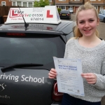 Eloise Southgate passes having taken driving lessons in Northampton with Flexdrive Driving School