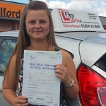 driving lessons wellingborough. emma darnell passes 1st time having taken driving lesson with flexdrive driving school