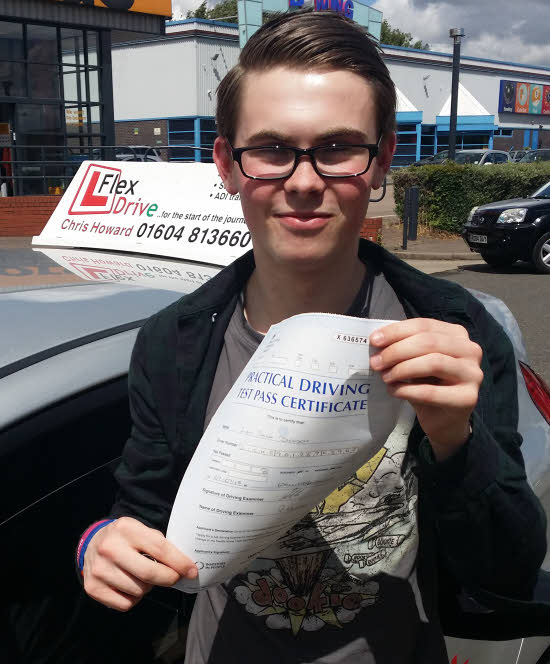 Liam Dickson passed with Flexdrive Driving School