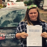 driving Lessons in Raunds | Lucie passed first time with only 2 driving Faults