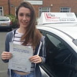 Lucy passes first time having taken driving lessons with Flexdrive Driving School