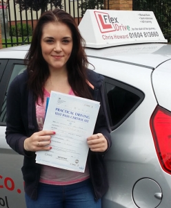 driving lessons wellingborough | Beth passed with 3 driving faults having taken lesson is wellingborough and northampton