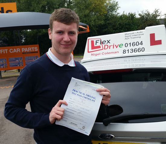 Driving Lessons in Wellingborough | Dale Kightley passed first time with Flexdrive Driving School