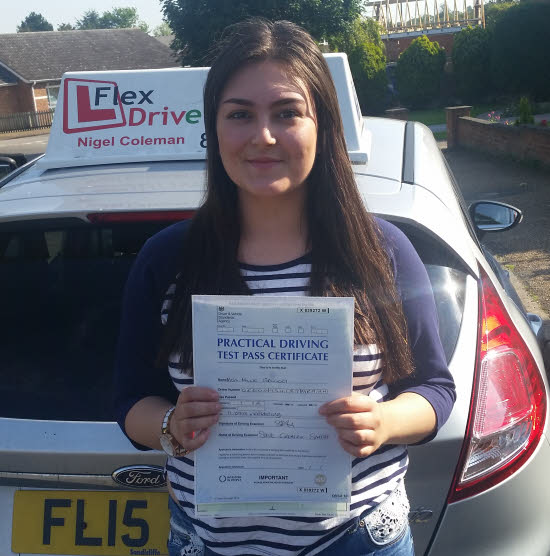 Driving Lessons Wellingborough | Millie passes with Flexdrive Driving School