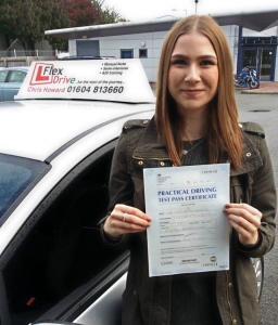 Driving Lessons Wellingborough | Emily passes 1st time with Flexdrive driving School