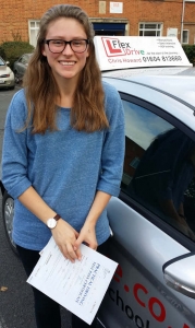 Driving Lessons Northampton | Meg passes first time with Flexdrive Driving School