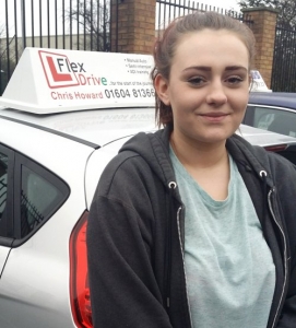 Driving Lessons Northampton | Claudie passes first time with Flexdrive Driving School