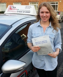 driving lessons northampton | lucy passed 1st time with flexdrive driving school