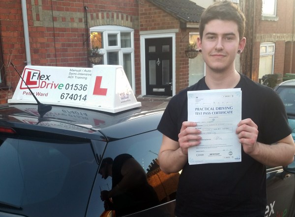 driving lessons in wellingborough | casey passed with 0 driving faults- wow