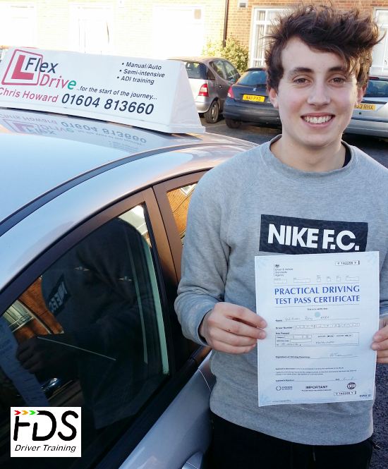 driving lessons in Northampton | Will passes first time with Flexdrive Driving School