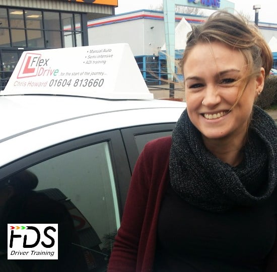 Driving lessons in Wellingborough | Hannah passed 1st time with flexdrive Driving School