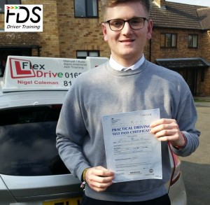 Driving Lessons in Northampton | Sam passed 1st time with Flexdrive Driving School