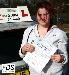 Driving Lessons in Kettering | Tiff passed with Flexdrive Driving School