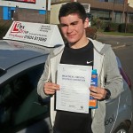 Luke Denton passed first time with Flexdrive Driving School