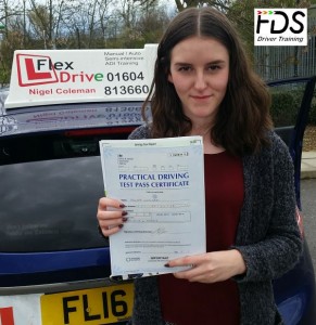 Driving Lessons Wellingborough | Philippa passes 1st time with Flexdrive Driving School