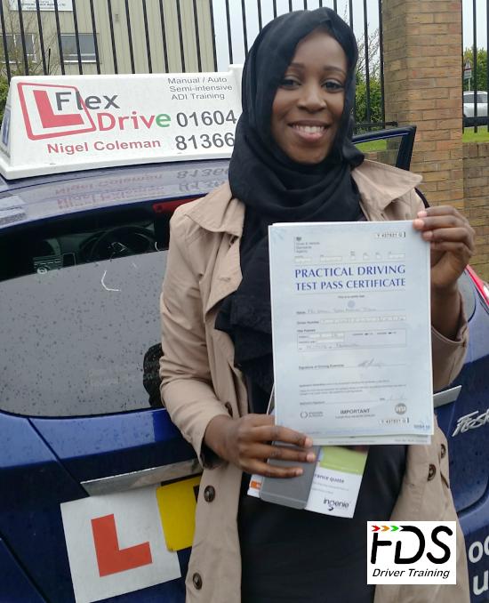 Driving Lessons in Northampton | Ummi passed with Flexdrive Driving School