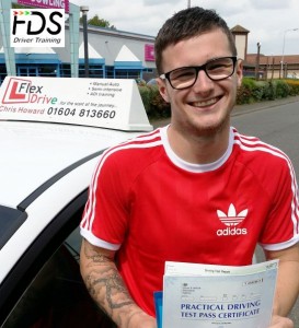 Driving Lessons in Wellingborough | Kieran passed 1st time with Flexdrive Driving School