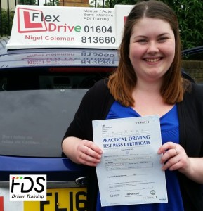 Driving Lessons in Northampton | Hayley passed 1st time with Flexdrive Driving School