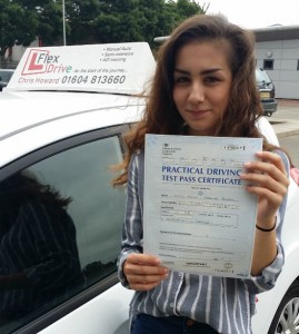 Driving Lessons in Northampton | Molly passes 1st time with Flexdrive driving school