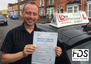 Driving Lessons in Wellingborough | Robin passes first time with Flexdrive Driving School