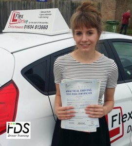 Driving Lessons in Wellingborough | Beth passed 1st time with Flexdrive Driving school