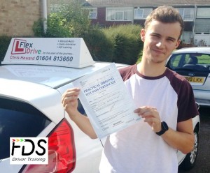 Driving Lessons in Wellingborough | Sean passed with Flexdrive Driving school