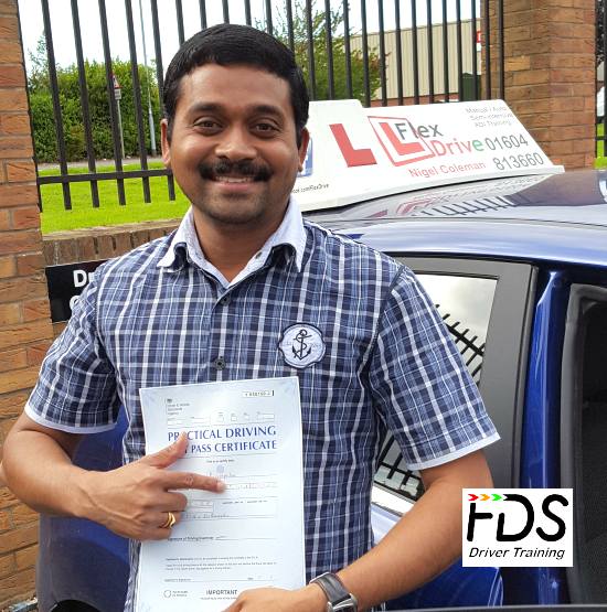 Driving Lessons in Northampton | Siva passes with Flexdrive Driving School