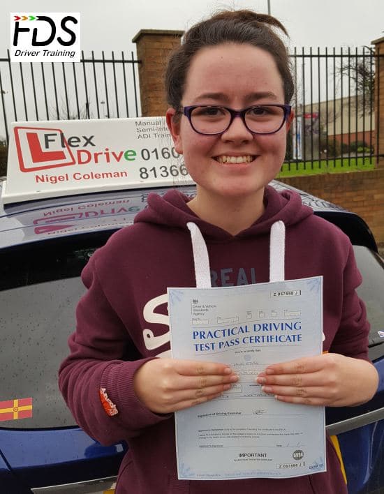 Driving Lessons in Northampton | Kirsty passes 1st time with Flexdrive Driving School