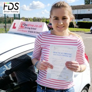 Driving Lessons in Wellingborough | Charlotte passed 1st time with Flexdrive Driving School