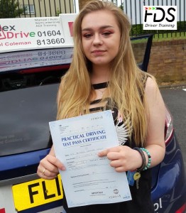 Driving Lessons in Northampton | Brittany passed in Northampton