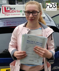 Driving Lessons in Kettering | Katie passed with Flexdrive Driving school