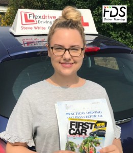 Driving Lessons in Wellingborough | lucy passed with Flexdrive Driving School