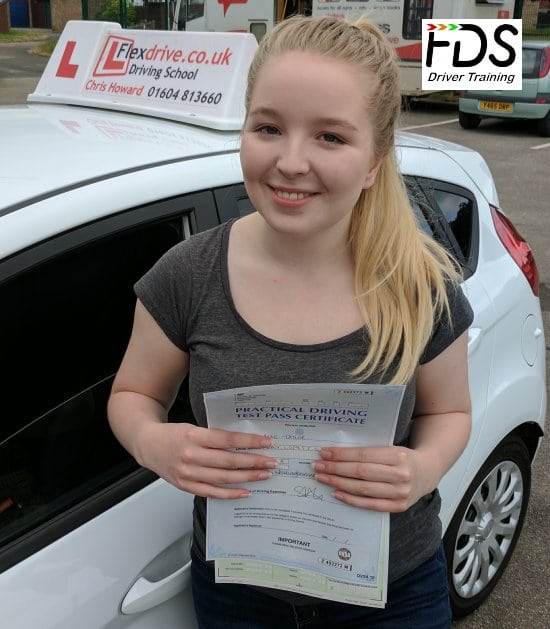 Driving Lessons in Wellingborough | Mae passed with Flexdrive Driving School