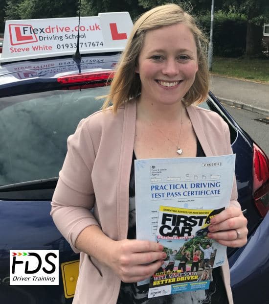 Driving Lessons Kettering | Michele passed 1st time with Flexdrive Driving School