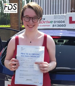 Driving Lessons Northampton | Niamh passed 1st time with Flexdrive Driving School