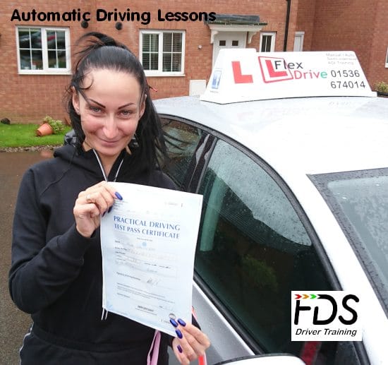 Automatic Driving Lessons in Kettering | Wilma Passed with 0 minors with Flexdrive Driving School