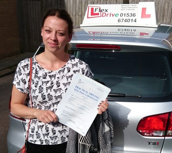 Automatic Driving Lessons in Kettering | Iwona passed with Flexdrive Driving School