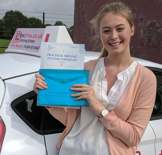 Driving Lessons in Wellingborough | Amy passed 1st time with Flexdrive Driving School