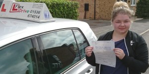 Automatic Driving Lessons in Corby | Ana passed 1st time with Flexdrive Driving School