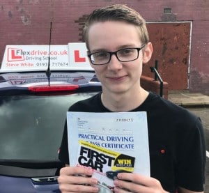 Driving Lessons in wellingborough | Josh passed with Flexdrive Driving school