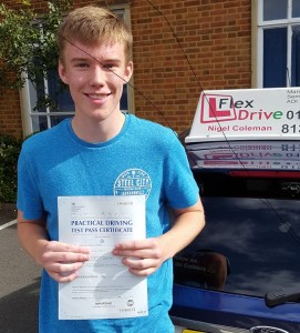 Driving Lessons in Northampton | Sam passed 1st time with Flexdrive Driving School