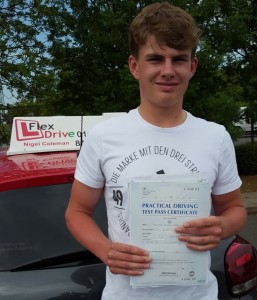 Driving Lessons In Kettering | Gearge passed with Flexdrive Driving School