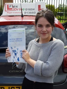 Driving Lessons Northampton | Katherine passed 1st time with Flexdrive Driving School