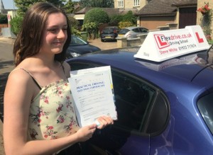 Driving Lessons in Kettering | Georgie passed 1st time with Flexdrive Driving School