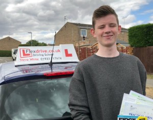 Driving Lessons in Kettering | Callum passed 1st time with Flexdrive Driving School