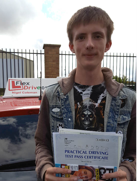 Driving Lessons in Northampton | Ollie passed 1st time with Flexdrive Driving School