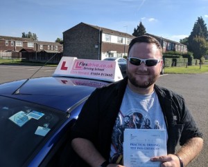 Driving Lessons Wellingborough | Craig passed 1st time with 0 faults with flexdrive Driving School