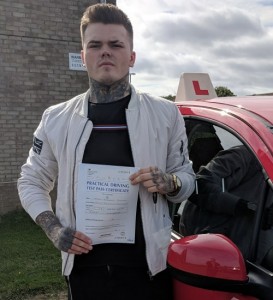 Automatic Driving Lessons Wellingborough | Hayden Johnston passed 1st time with Flexdrive Driving School